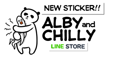 Sticker LINE Alby and Chilly